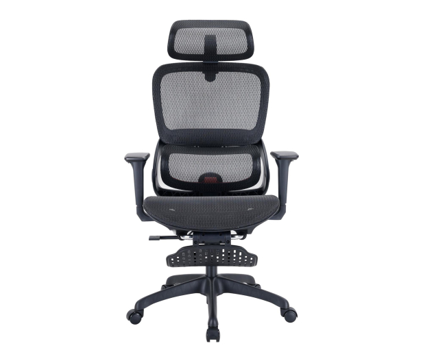 Sihoo B100 Mesh czarny z podnóżkiem - 1605506 - zdjęcie